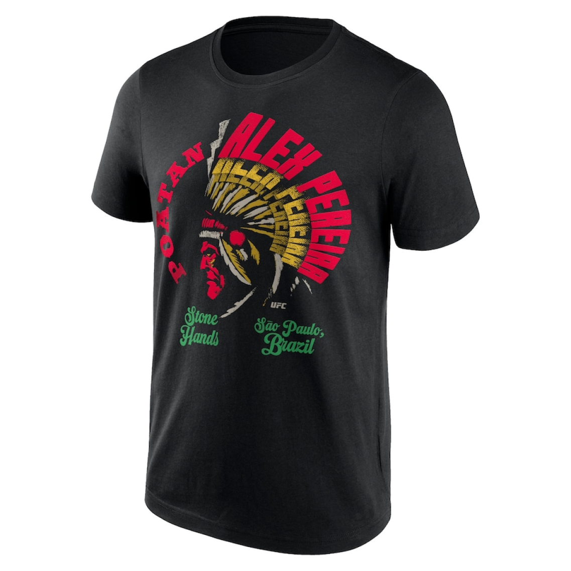 ALTRA UFC Alex Pereira T Shirt Uomo Poatan Copricapo Nero Top Nuova