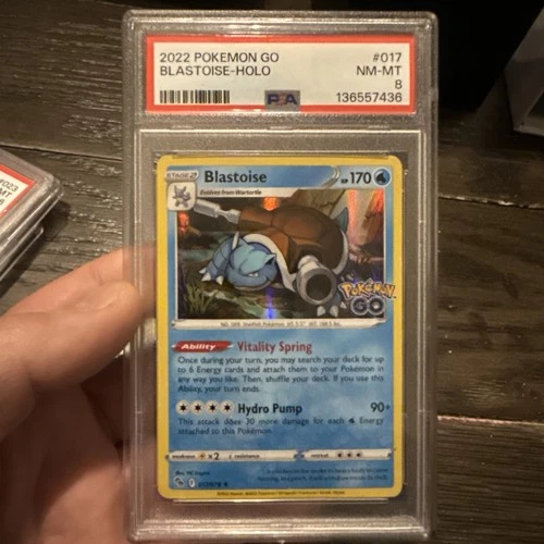2022 Pokémon Go Blastoise Holo PSA 8