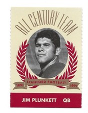 1991 Pepsi/Togo's Stanford Cardinal All Century Team Jim Plunkett