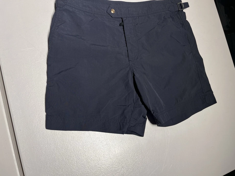 Tom Ford Shorts Men’s 48 Blue Buckle Swim Trunks Board Beach Casual Lined Italy - Image 2 of 4