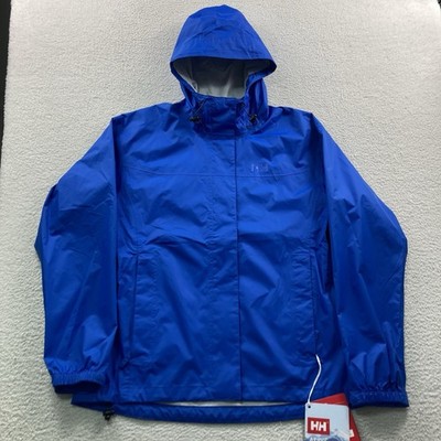 Helly Hansen Loke Jacket Women Medium Cobalt Blue Hiking Waterproof DWR New