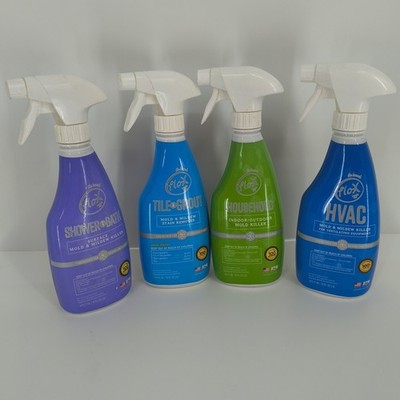 Flo-x 4 Pack Spray Shower Bath Tile Grout Household HVAC 16oz Each