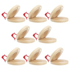 8 Pcs Round Dance Board Finger Castanets Music Sticks for Toddlers Toy