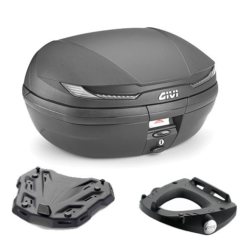Givi Bauletto V45NT 45LT Schwarz + Piastra FüR Kymco X-Town 125 2016-2018-image