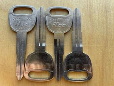Kia KK1 / X233 Key Blanks. Lot Of Four(4) Blank Ilco USA Keys