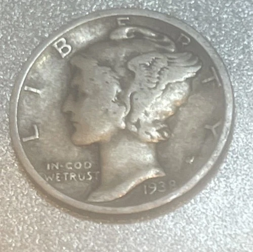 1938 Mercury Dime Album Filler **FREE SHIPPING**