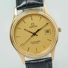 OH Serviced *NEAR MINT* Vintage 1984 OMEGA Seamaster Cal.1430 Qz Gold 33mm Men's