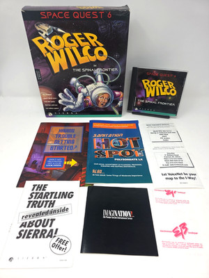 Space Quest 6 Roger Wilco The Spinal Frontier Big Box PC Windows DOS 1995 CIB