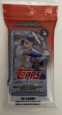 2025 TOPPS UPDATE BASEBALL GUARANTEED AUTO OR PATCH OR RELIC VALUE HOT PACK!