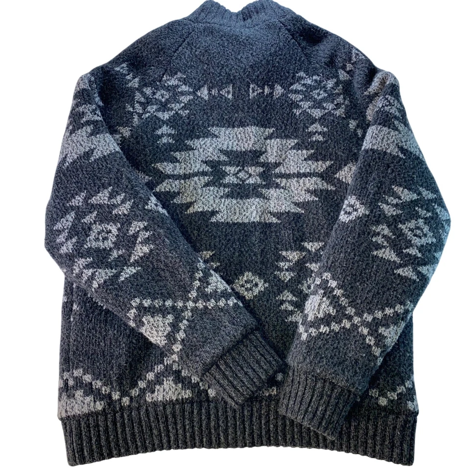 Кардиган American Eagle Sherpa свитер ацтекский мужской XXL шерстяной вязаный на молнии тяжелый вестерн - Изображение 3 из 4