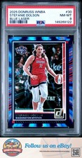 Stefanie Dolson 2025 Panini Donruss Wnba #30 Blue Laser X/49 PSA 8