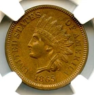 1865 Indian Cent, NGC MS 62 BN