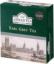 Ahmad Tea Earl Grey (Pack of 1, Total 100 Tea Bags) 0.10 per strip