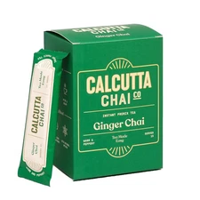 Calcutta Chai Co - Ginger Chai | Instant Tea Premix | 15 Sachets | 210g