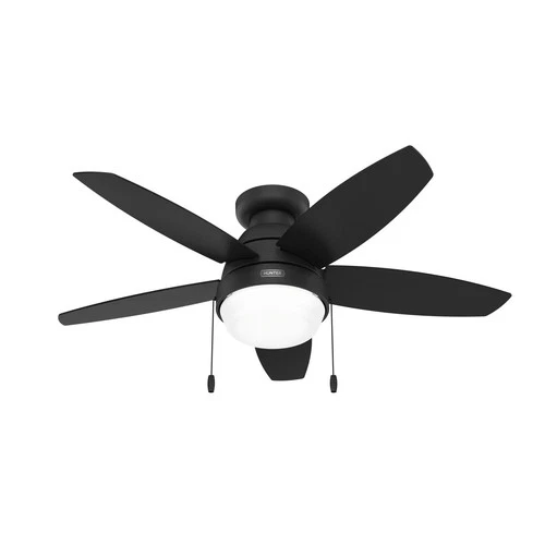 Hunter 44" Lilliana Low Profile Ceiling Fan w/ LED Light & Pull Chain Modern - Picture 1 of 3