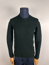 Zanone Crew Neck Sweater Knited Pullover Wool Green Mens Size 48