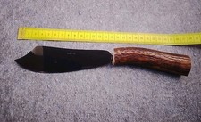 Jagdbesteck,Tortenmesser,Auflauf,Pastete, Hirschhorngriff 25,5cm, Zahnung (A14)
