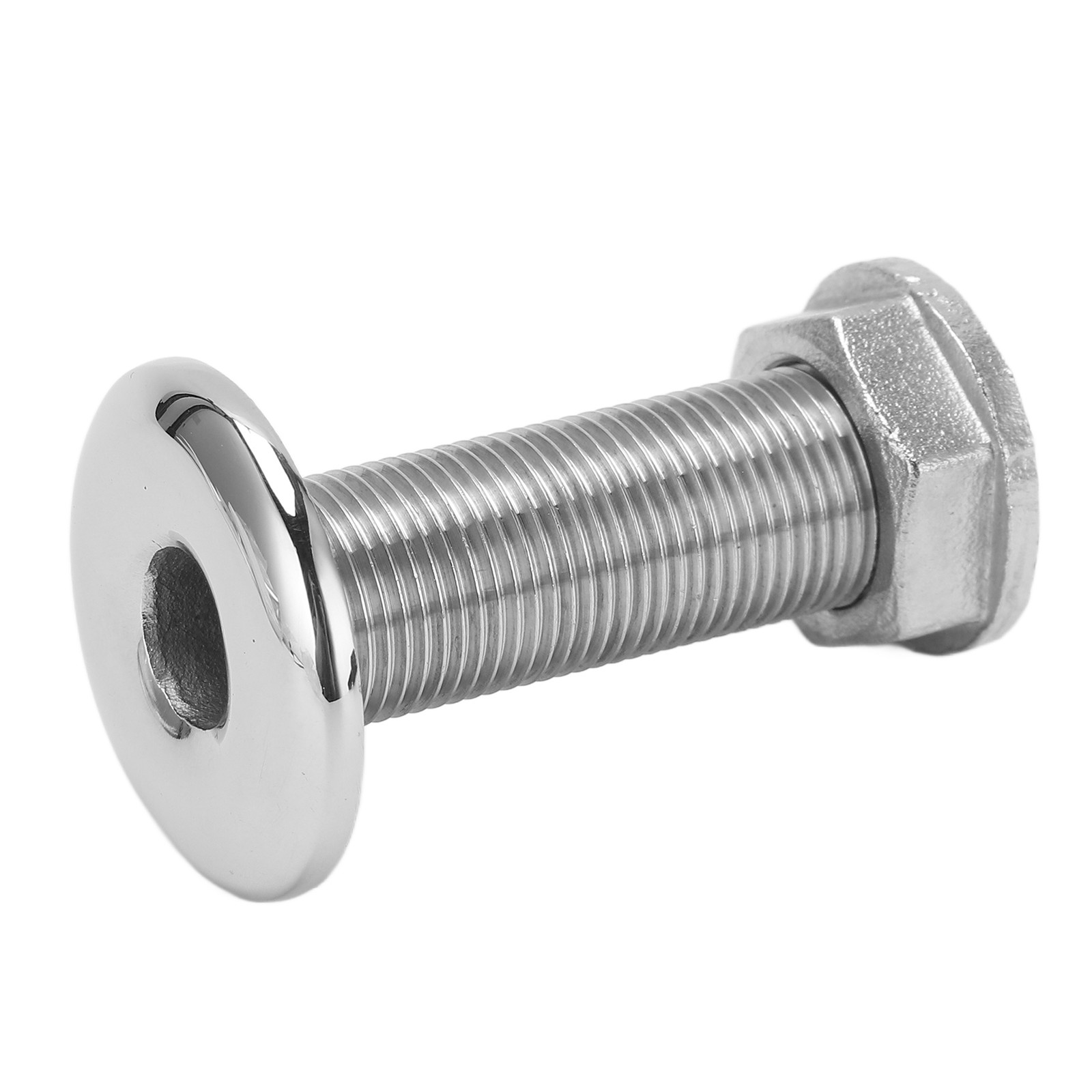 Marine Thru Hull Fitting Connector 3/8inch Stainless Steel Water Drain Outlet