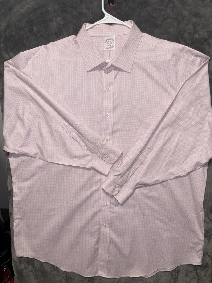 dress shirt 19 32/33 Mens L/S Button Down Shirt #1501 White 34-35 / 15