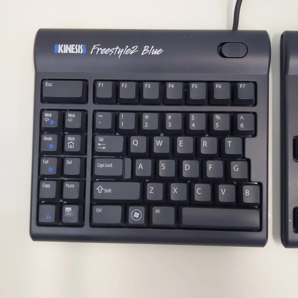 Kinesis Freestyle2 Blue Ergonomic Split Bluetooth Keyboard Model KB800PB-BT PC - Image 2 of 4