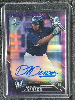 Denson, David - 2016 Bowman Chrome - Autograph - 83/250