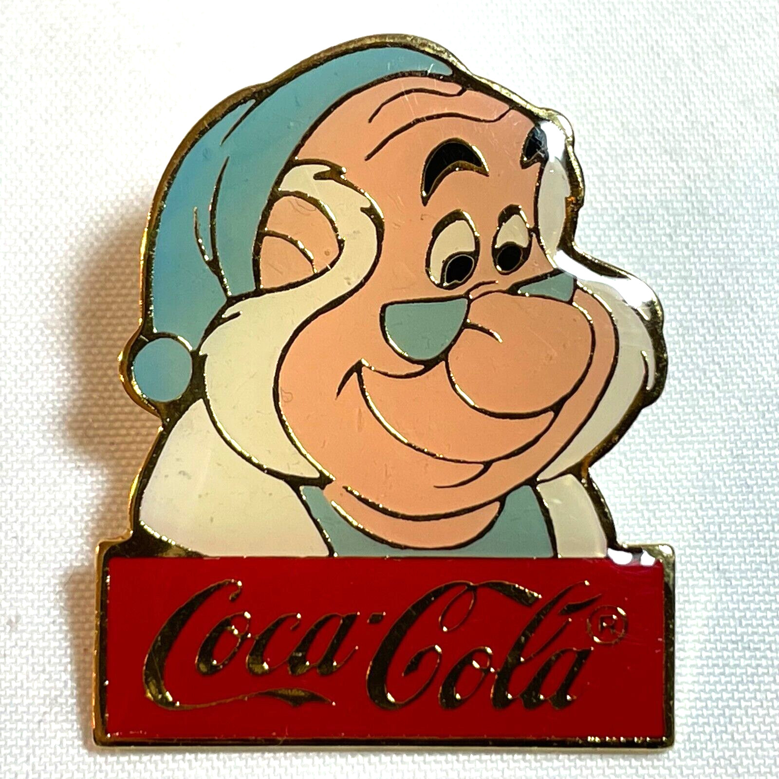 VTG - MR. SMEE Coca-Cola Walt Disney World WDW 15th Anniversary Cast Pin 1986