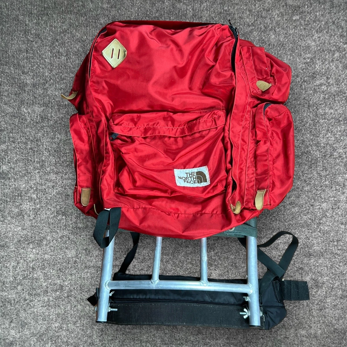 Vintage 90s The North Face Medium Red External Frame Hiking Backpack  Outdoors
