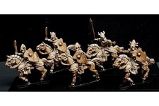 15mm Fantasy Dark Elf Cavalry with Sabres & Shields on Horses (8 figs)