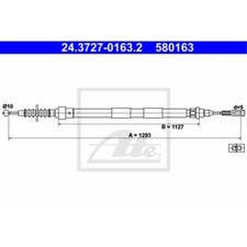 ATE Handbremsseil bremsseil hinten passend für VW Sharan 7M8 7M9 7M6 7M Ford