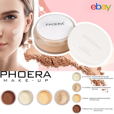 PHOERA  keine Filtereinstellung Lose Pulver bloßes Gesicht durchscheinend Foundation Make-up