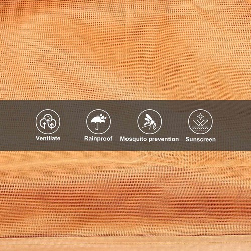 Mosquitera de repuesto para gazebo 4 paneles paredes laterales con doble cremallera - Imagen 29 de 33
