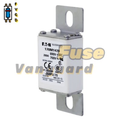 1PC Original Eaton Bussmann 170M1470 200A 690V Power Module Fuse | eBay