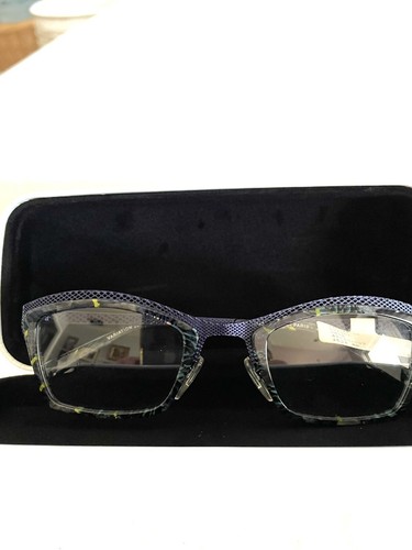 Jean Lafont Eyeglass Frames Blue-Purple/Paris Variation 2030 49-23-133 France - Picture 7 of 12