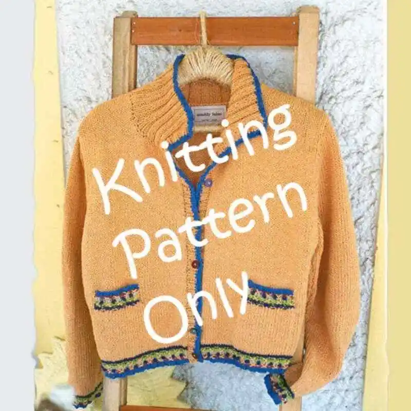 Maddy Laine Maddycraft ML121 Fiesta Cardigan Sweater Knitting Pattern | eBay