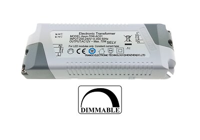 LED Treiber Vorschaltgerät dimmbar 12 Volt AC max. 70 Watt ASUN 70W-AC01 Trango
