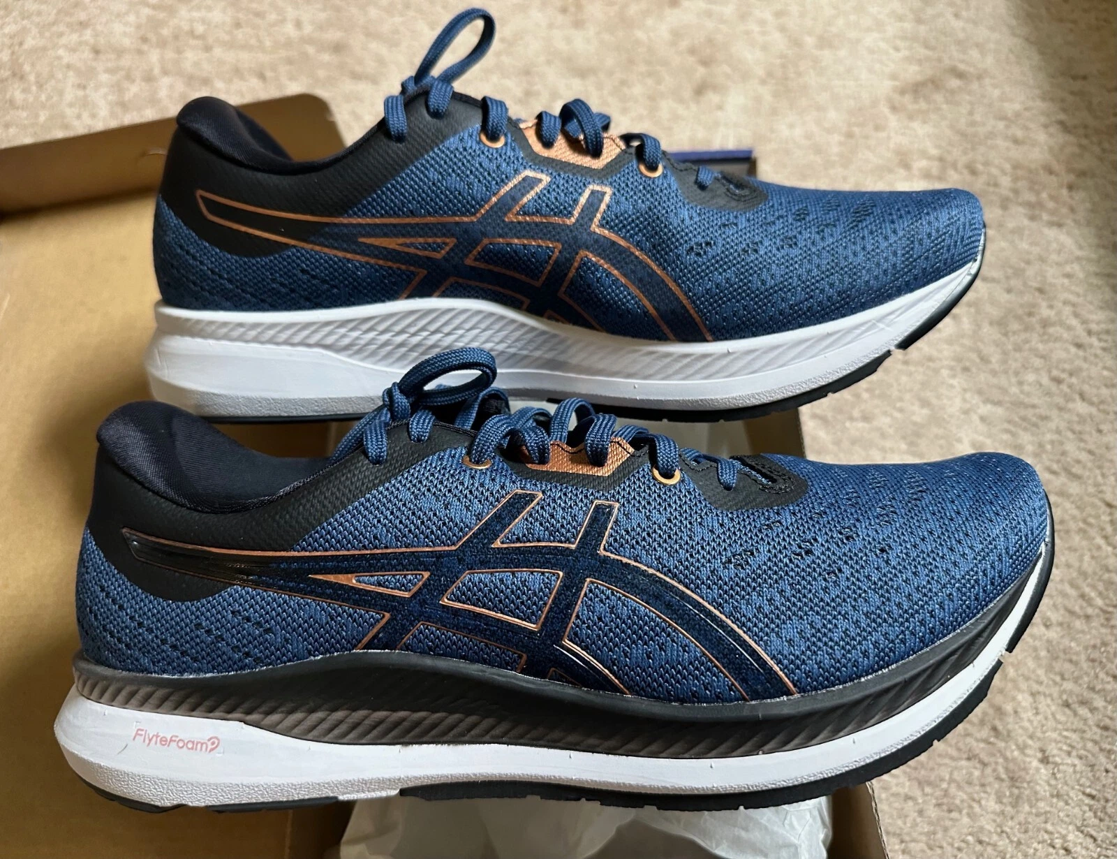 Sneakers da corsa ASICS da uomo EvoRide blu navy taglia US 9