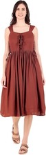 Women Renaissance Medieval Pirate Peasant Cottagecore Dress