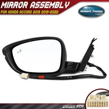 Driver Power Mirror w/ Manual Folding Blind Spot Signal Light for Honda Accord