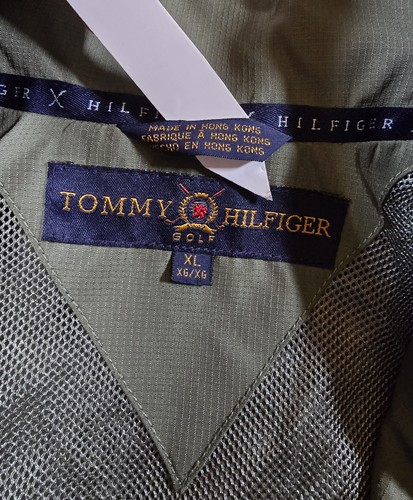 Vtg Tommy Hilfiger Golf Windbreaker Vest Men Sz XL Green Kiawah Logo Vented - Picture 3 of 12