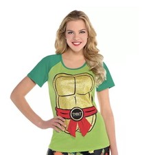 NEW Teenage Mutant Ninja Turtles TMNT S/M Adult Women s Cosplay Halloween Shirt