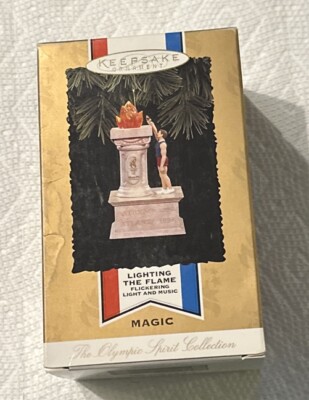 Hallmark Keepsake Ornament Lighting The Flame Magic  Flickering Light & Music 