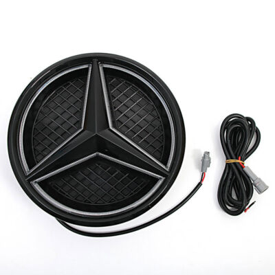 Fit For Mercedes-Benz W205 C350 CLA250 2011-2018  Front LED Grille Emblem Black 