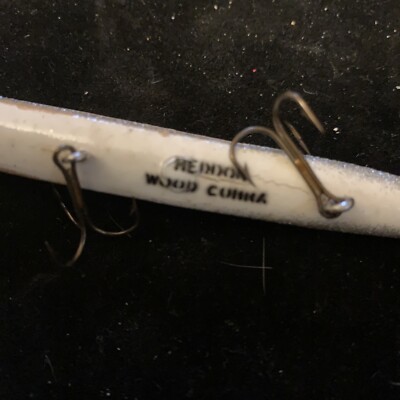 vintage old fishing lure heddon wood cobra silverflash g or better