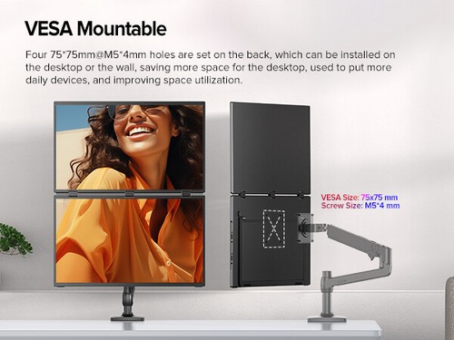 Delta 18.5" Portable Monitor Extender Dual Screen 1080P For Laptop PC PS5 Work - Picture 13 of 20