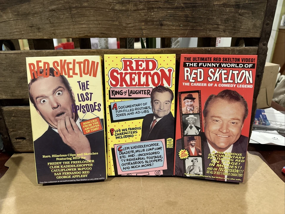 Red Skelton Classic Comedies Series 3 VHS Tapes King of Laughter Lost Episodes - Image 3 of 3