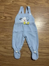 Vintage Mothercare Infant Baby Sleeper Overalls Size 9 Months