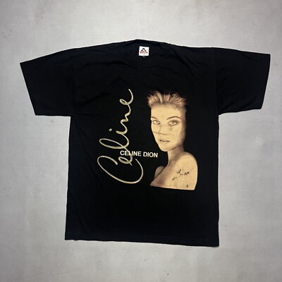Vintage Celine Dion Bootleg 2 Sided Rap Tee T Shirt L | eBay