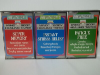 Prevention's Mind body healing cassette tapes fatgue, memory, stress
