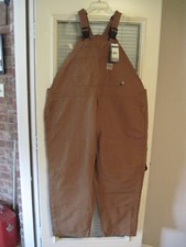 Carhartt FR CAT2 Size 50x28 Brown DOUBLE KNEE Work Duck Bib Overall 101627-211
