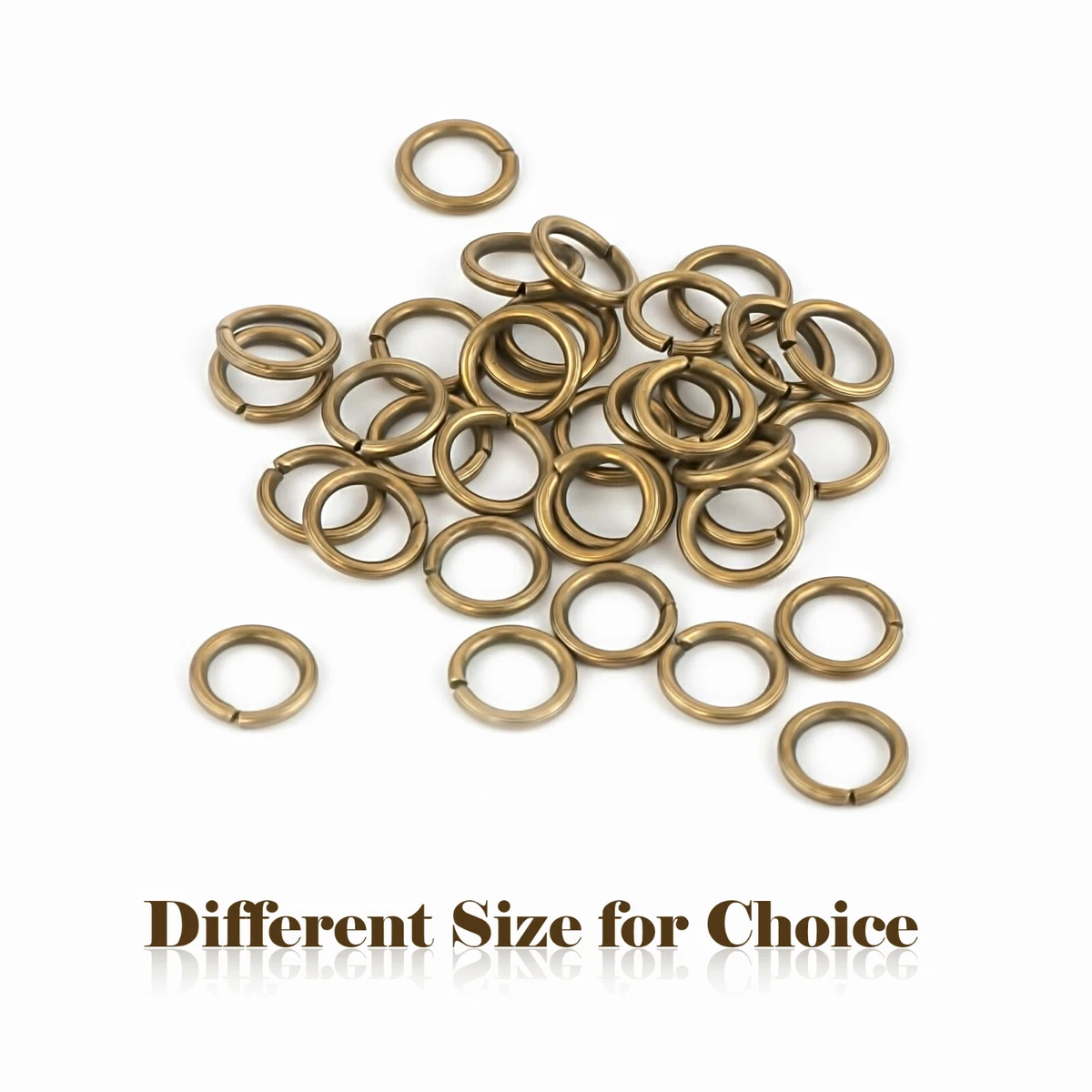 Antique bronze jump rings sale